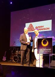 Avery Dennison wins Labelexpo 2018 Sustainability Award.
(Photo: Avery Dennison, PR406)